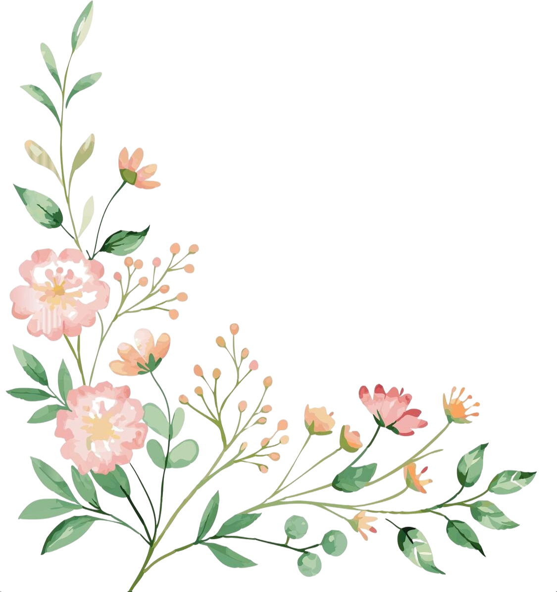 flores sobre fondo blanco copia