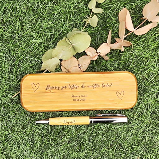 BOLGRAFO + ESTUCHE DE MADERA